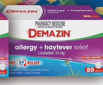 Chemist Warehouse Demazin allergy + hayfever relief 80 tablets offer