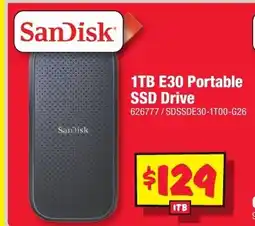 JB Hi-Fi 1TB E30 Portable SSD Drive offer