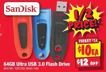 JB Hi-Fi 64GB Ultra USB 3.0 Flash Drive offer