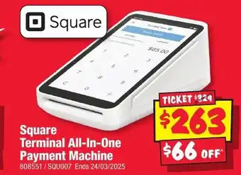 JB Hi-Fi Square Terminal All-In-One Payment Machine offer