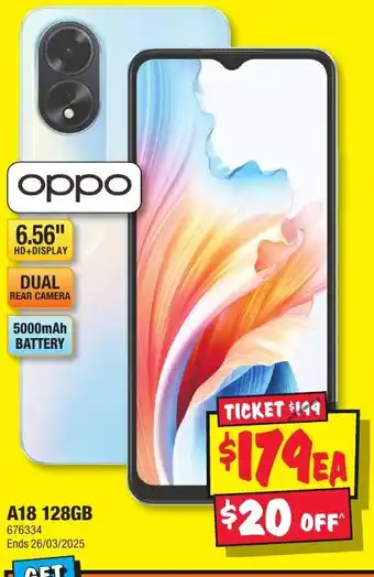 JB Hi-Fi A18 offer