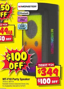 JB Hi-Fi MT-F10 Party Speaker offer