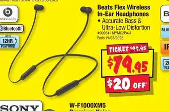 JB Hi-Fi Beats Flex Wireless In-Ear Headphones offer