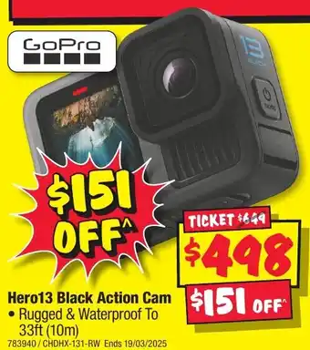 JB Hi-Fi Hero13 Black Action Cam offer