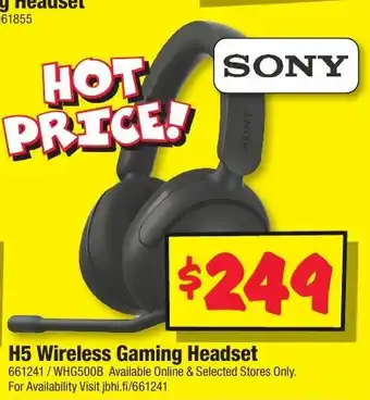 JB Hi-Fi H5 Wireless Gaming Headset offer