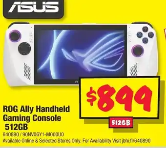 JB Hi-Fi ROG Ally Handheld Gaming Console offer