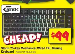 JB Hi-Fi Storm 75-Key Mechanical Wired TKL Gaming Keyboard offer