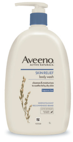 Chemist Warehouse Aveeno skin relief body wash fragrance free 1 litre offer