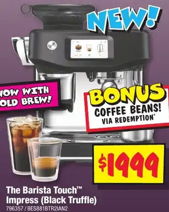 JB Hi-Fi The Barista Touc Impress (Black Truffle) offer