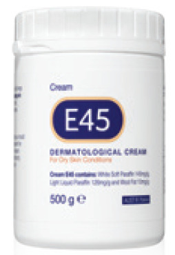 E45 dermatological cream pump 500g