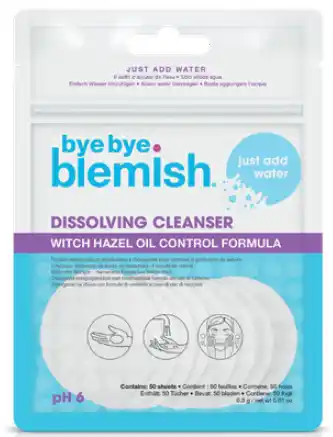 Chemist Warehouse Bye bye blemish dissolving cleanser water activated sheets 50 pack offer