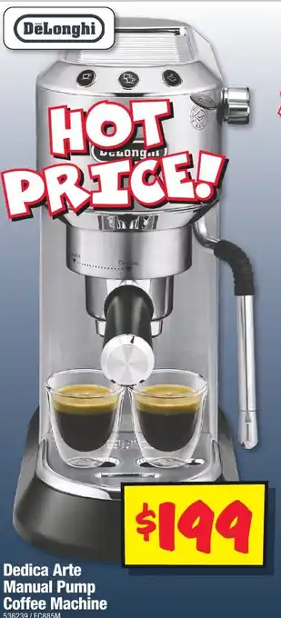 JB Hi-Fi Dedica Arte Manual Pump Coffee Machine offer