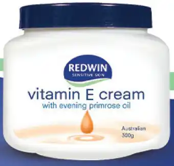 Chemist Warehouse Redwin vitamin e cream with evening primrose oil 300g offer