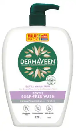 Chemist Warehouse Dermaveen daily nourish soap-free wash 1.25 litre exclusive size offer