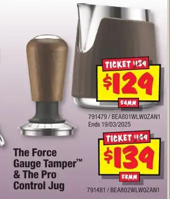 JB Hi-Fi The Force Gauge Tamper & The Pro Control Jug offer