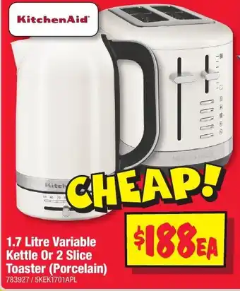 JB Hi-Fi Kettle Or 2 Slice Toaster offer