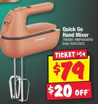 JB Hi-Fi Quick Go Hand Mixer offer