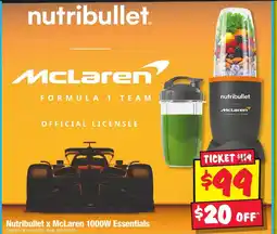 JB Hi-Fi Nutribullet x McLaren Essentials offer