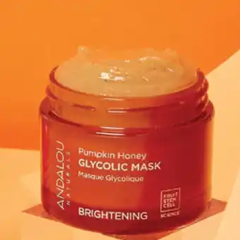 Chemist Warehouse Andalou brightening pumpkin honey glycolic mask 50g offer