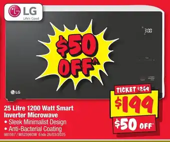 JB Hi-Fi Inverter Microwave offer