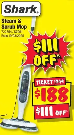 JB Hi-Fi Steam & Scrub Mop offer