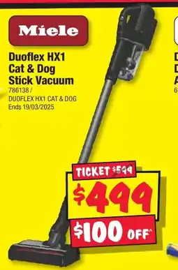 JB Hi-Fi Duoflex HX1 Cat & Dog Stick Vacuum offer