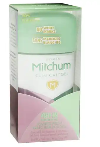 Chemist Warehouse Mitchum for women clinical deodorant powder fresh gel 57g offer