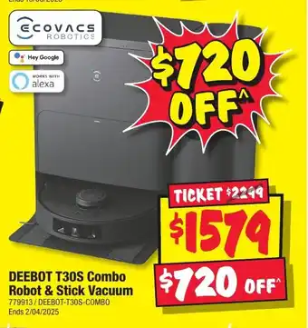 JB Hi-Fi Robot & Stick Vacuum offer