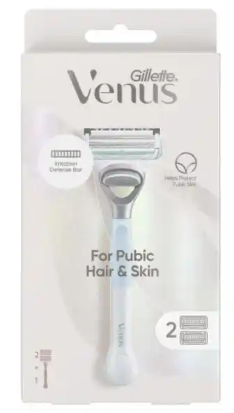 Chemist Warehouse Gillette venus for pubic hair & skin 2 blade refills offer