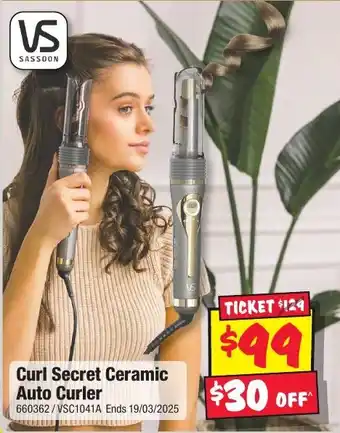 JB Hi-Fi Curl Secret Ceramic Auto Curler offer