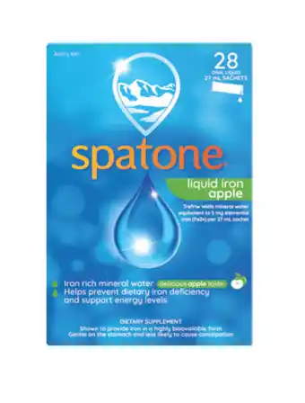 Chemist Warehouse Spatone apple liquid iron supplement 28 sachets offer