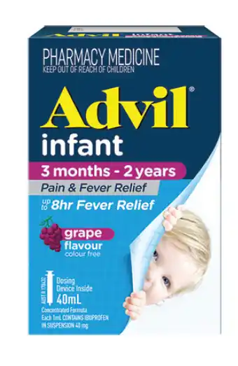 Chemist Warehouse Advil pain & fever infant 40ml offer