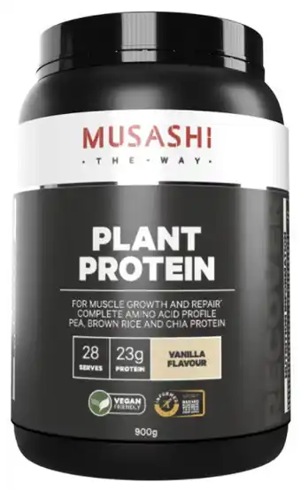 Chemist Warehouse Musashi plant protein 900g offer