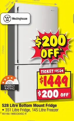 JB Hi-Fi Bottom Mount Fridge offer