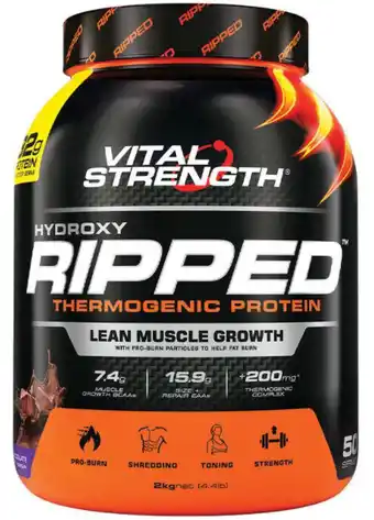 Chemist Warehouse Vital strength hydroxy ripped thermogenic protein powder 2kg offer