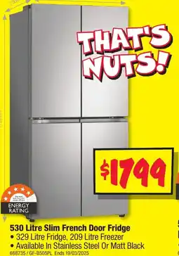 JB Hi-Fi Slim French Door Fridge offer