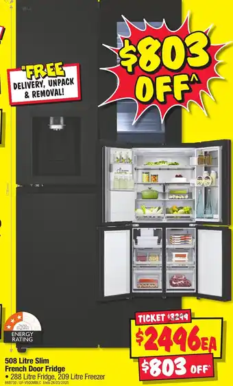 JB Hi-Fi French Door Fridge offer