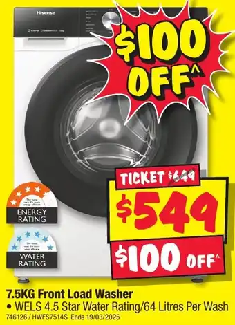 JB Hi-Fi Load Washer offer