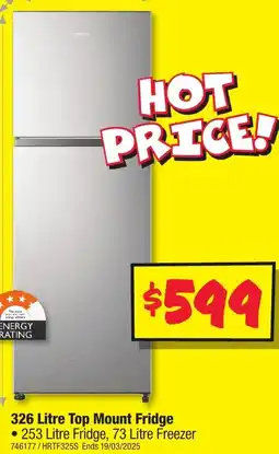 JB Hi-Fi Top Mount Fridge offer