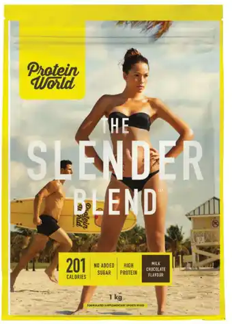 Chemist Warehouse Protein world the slender blend chocolate pouch 1kg offer