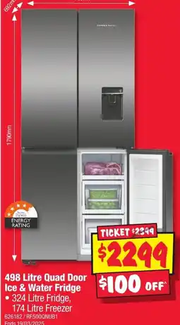 JB Hi-Fi Quad Door Ice & Water Fridge offer