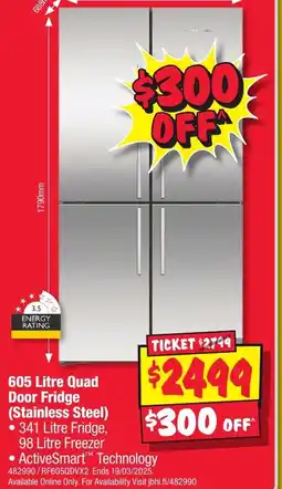 JB Hi-Fi Quad Door Fridge offer