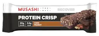 Chemist Warehouse Musashi protein crisp bar 60g offer