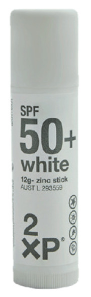 2xp spf 50+ zinc stick white 12g