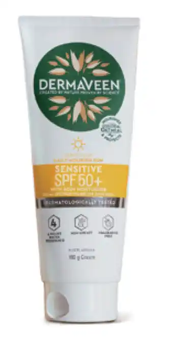 Dermaveen spf 50+ daily nourish sun sensitive with body moisturiser 100g