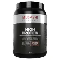 healthylife Musashi High Protein Powder Chocolate Milkshake 900g offer