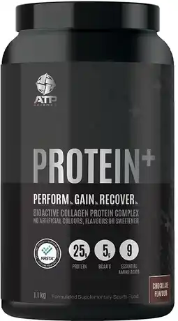 healthylife ATP Science Protein Plus Bioactive Collagen Protein Chocolate 1.1kg offer