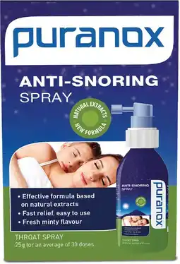 healthylife Puranox Anti Snoring Spray 25g offer