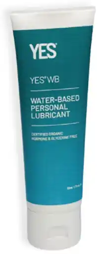 healthylife Yes Organic Lubricants WB Water Based Personal Lubricant 50ml offer