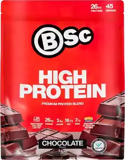 healthylife Bsc Body Science High Protein Powder Chocolate - 1.8kg offer